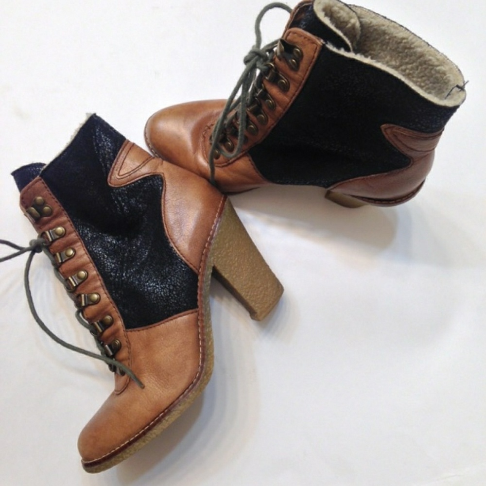 Sam Edelman two tone booties